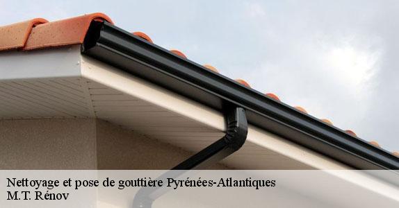 Nettoyage et pose de gouttière 64 Pyrénées-Atlantiques  M.T. Rénov