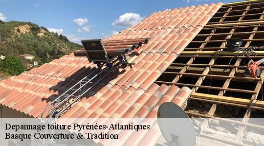 Depannage toiture Pyrénées-Atlantiques 
