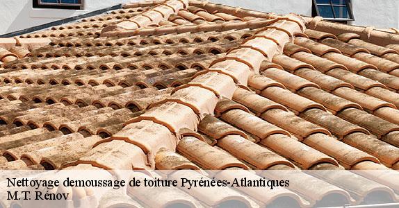 Nettoyage demoussage de toiture 64 Pyrénées-Atlantiques  M.T. Rénov
