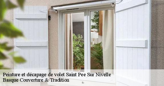 Peinture et décapage de volet  saint-pee-sur-nivelle-64310 Basque Couverture & Tradition
