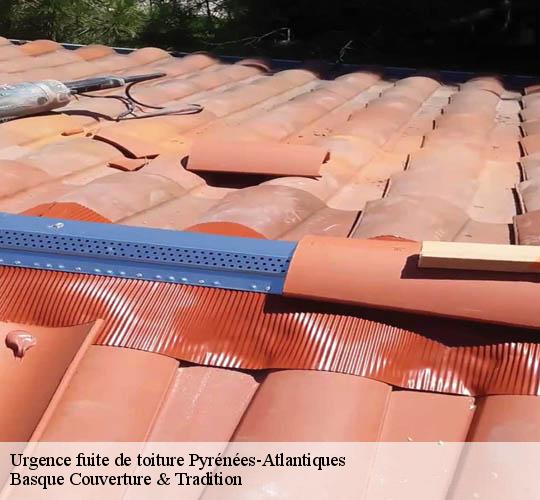 Urgence fuite de toiture Pyrénées-Atlantiques 