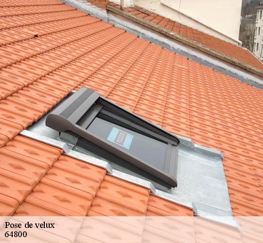 Pose de velux  64800