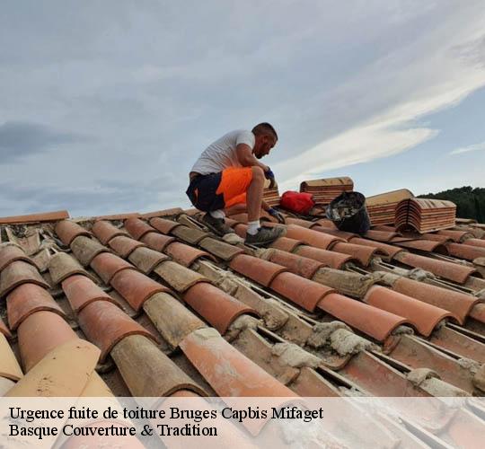 Urgence fuite de toiture  bruges-capbis-mifaget-64800 Basque Couverture & Tradition